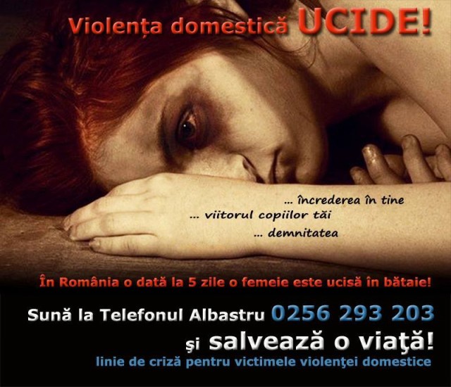 În Timiş s-a lansat campania “Violenţa domestică ucide!”