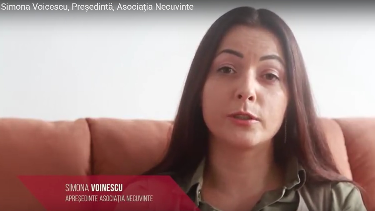 Simona Voicescu, Asociația Necuvinte: ”Stă în puterea fiecăruia dintre noi să reacționăm la violența domestică”