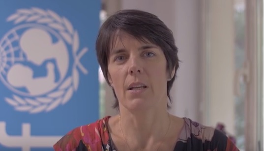 Sandie Blanchet, reprezentanta UNICEF România, susține campania pentru siguranța femeilor
