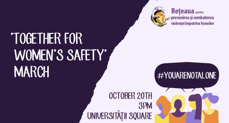 “Together for Women’s Safety” – March in Bucharest, October 20