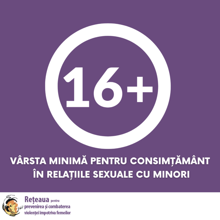 16 ani, vârsta minimă pentru consimțământ în relațiile sexuale cu minori