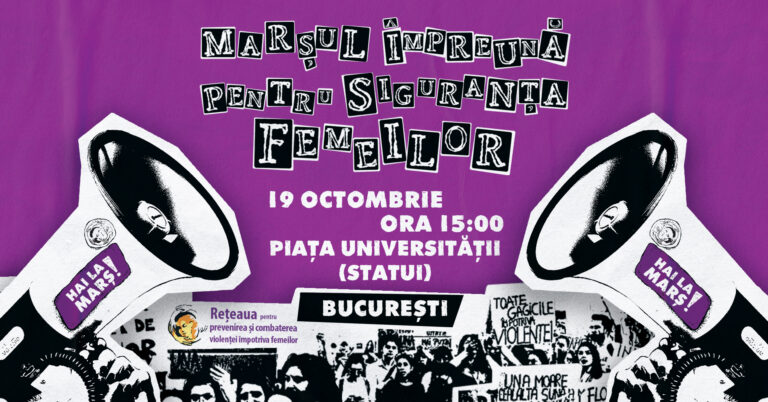 Marșul „Împreună pentru siguranța femeilor” 2025